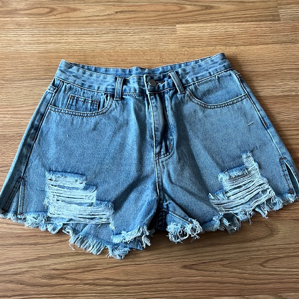 Faded Jean shorts